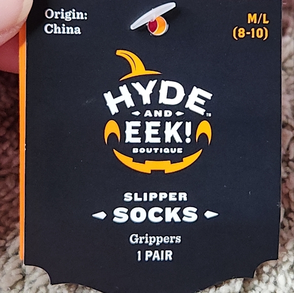 Halloween Treat Bag & Pink Halloween Cat Slippers M/L (8/10) - Picture 11 of 16